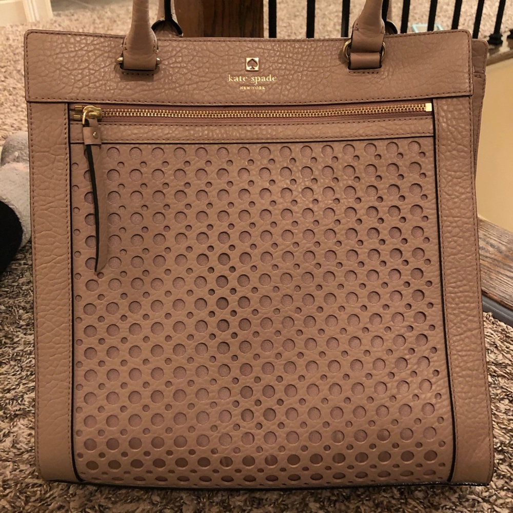 Kate Spade large perforated style shoulder bag